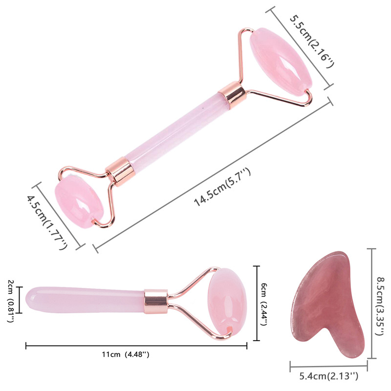 Facial Massage Roller Set for Skincare Routine