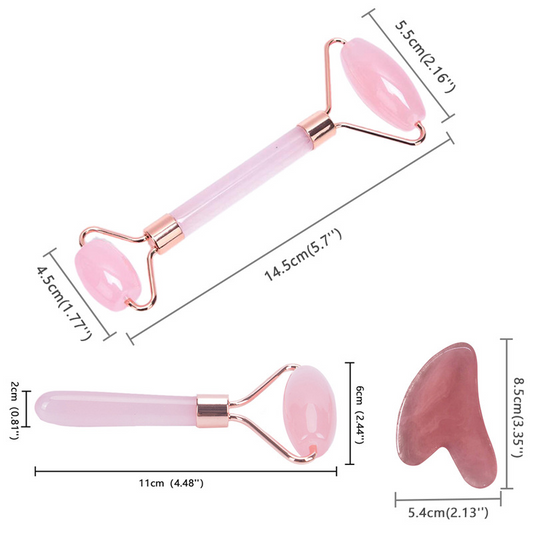 Facial Massage Roller Set for Skincare Routine